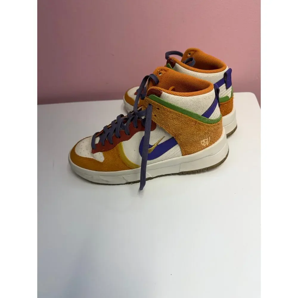 Nike Dunk HI Up PRM Women’s Multi Sz Sail/Canyon Purple size 8.5